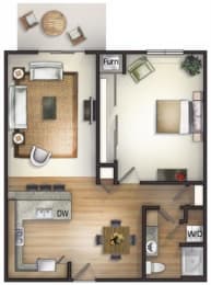 Floor Plan  Floor plan at Highlands at River Crossing Apartments , Winneconne