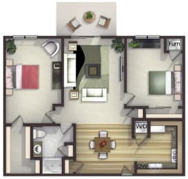 Floor Plan  Floor plan at Highlands at River Crossing Apartments , Winneconne, WI 54986