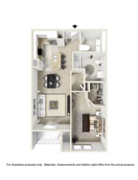 The Troy Floor Plan at West End at Fayetteville in Fayetteville, North Carolina