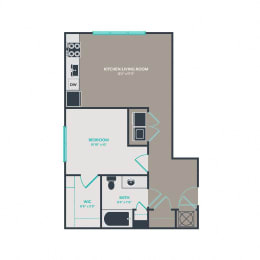 S1.1 Floor Plan at Link Apartments® West End, Greenville, 29601