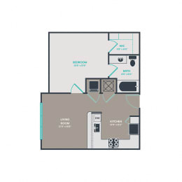 A2 Floor Plan at Link Apartments® West End, Greenville