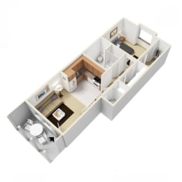 Fremont Floorplan at Russellville Commons, Portland, OR, 97216