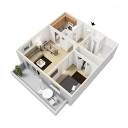 Steel Floorplan at Russellville Common, Portland, OR, 97216