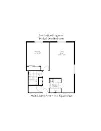  Floor Plan Large One Bedroom