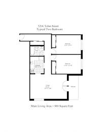  Floor Plan Two Bedroom