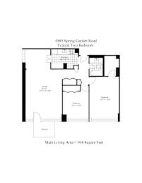  Floor Plan Two Bedroom+Balcony