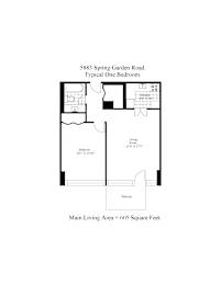  Floor Plan One Bedroom + Balcony