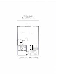 75 Greenfields One Bedroom Image