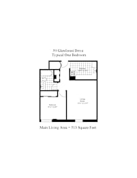  Floor Plan One Bedroom