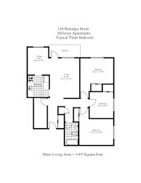 Hillcrest 3 Bedroom Balcony Floor Plan