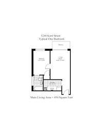 Typical One Bedroom Floor Plan