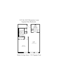 Typical One Bedroom Floor Plan