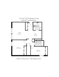 Typical 2 Bedroom Floor Plan