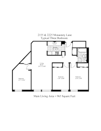 Typical 3 Bedroom Floor Plan