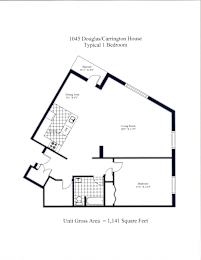 Carrington House One Bedroom + Balcony A Image