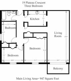 19 Plateau Crescent 3 Bedroom + Balcony