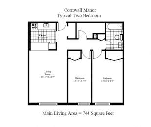 Cornwall Manor - 2 Bedroom