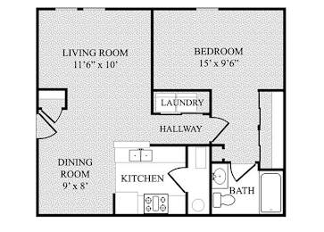  Floor Plan One Bedroom