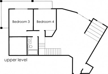  Floor Plan 4BR 2BA - FLOOR PLAN B - 972 HILGARD