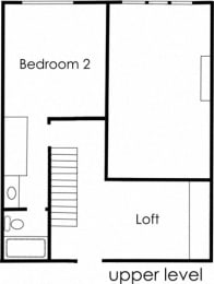  Floor Plan 2BR 2BA PH - FLOOR PLAN B - 972 HILGARD