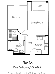  Floor Plan 1Bed1Bath