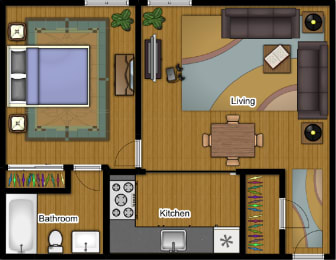 1 Bedroom 1 Bath