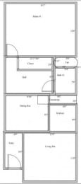  Floor Plan 1 bedroom