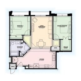  Floor Plan Garman House 2 Bedroom - Unit Type 4