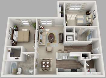 Residences at Jefferson Crossing 2 Bedroom