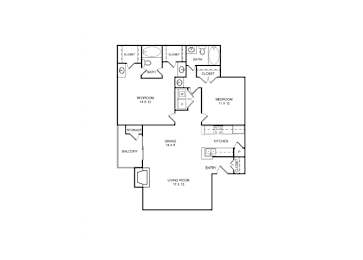 Belleview 2 Bed | 2 Bath | 1097 Sq. Ft.at Country Square, Carrollton, Texas