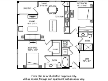 Floorplan at The Ridgewood by Windsor, Fairfax, 22030