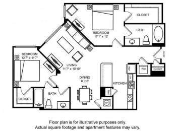 Floorplan at The Ridgewood by Windsor, Fairfax, VA 22030