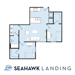 2 Bed 1 Bath (c)