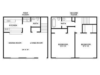  Floor Plan Two Bedroom Plan C