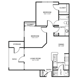 B1 Floor Plan at Stoneleigh on Spring Creek, Texas, 75044