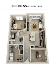 Childress Floor Plan at Berkshire Village District, Raleigh, 27605