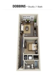 Dobbins Floor Plan at Berkshire Village District, Raleigh, North Carolina