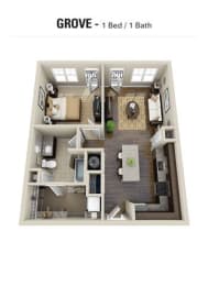 Grove Floor Plan at Berkshire Village District, Raleigh