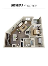 Locklear Floor Plan at Berkshire Village District, Raleigh, NC, 27605