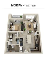 Morgan Floor Plan at Berkshire Village District, Raleigh, NC