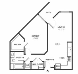 A14 Floor Plan at Aire, San Jose, 95134