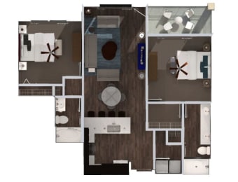 2 bed 2 bath K at The Royale at CityPlace, Overland Park, 66210