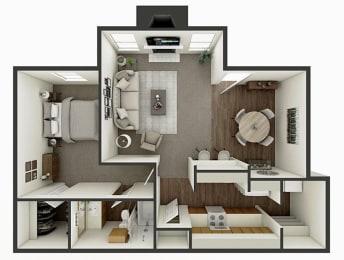 1 bedroom apartment floor plan