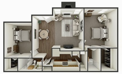 2 bedroom apartment floor plan