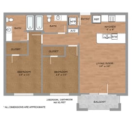 Amber-Floorplan at Urban Square, Denton, 76210