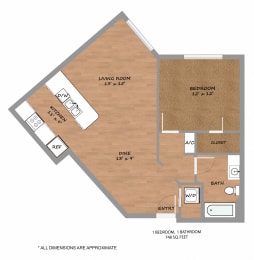 Azure-Floorplans at Urban Square, Denton, TX, 76210