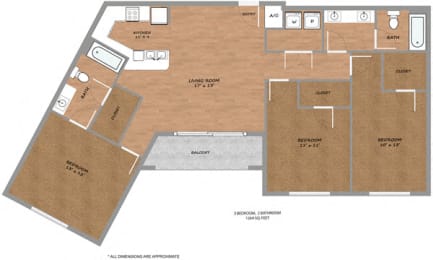 P2-Ivory-Floorplan at Urban Square, Denton