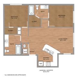 P2-Topaz-Floorplan at Urban Square, Denton, TX