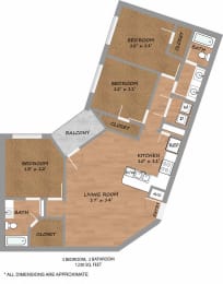 Pearl-Floorplan at Urban Square, Denton, 76210