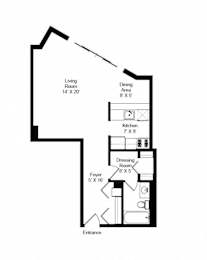  Floor Plan Studio B
